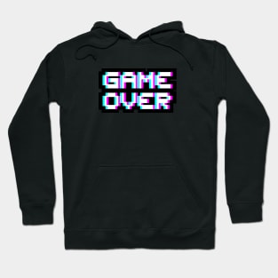 Game Over - Purple white Hoodie